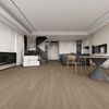 Plancher de placage gris en chêne gris 