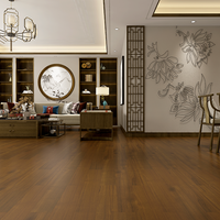 Plancher de placage en teck 
