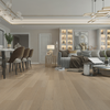 Planchers de parquet de placage en chêne blanc blanc 