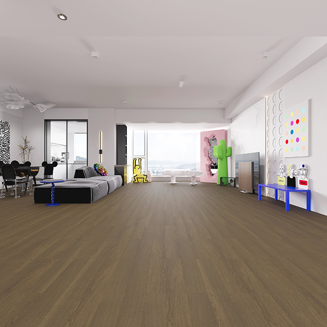 Plancher en plastique en bois de chêne urbain 
