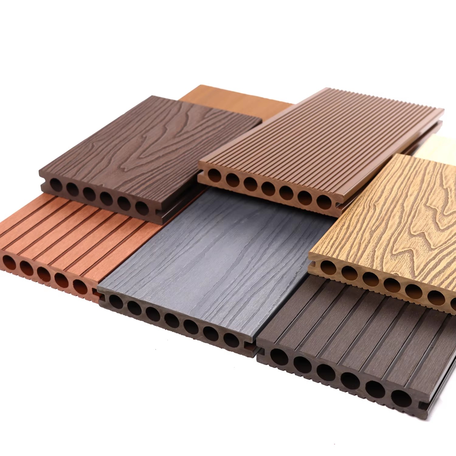 Decking composé creux de WPC 